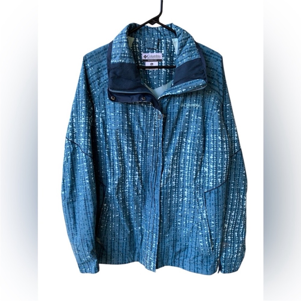 Columbia Teal Patterned Women's Ski Jacket